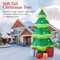 10ft Inflatable Christmas Tree Pre-Lit Outdoor Holiday Décor with Color Changing Star and Easy Setup